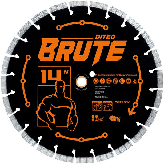 Diteq Brute C/S-32Br Arix™ Granite, Brick Pavers, Hard Concrete, Blades