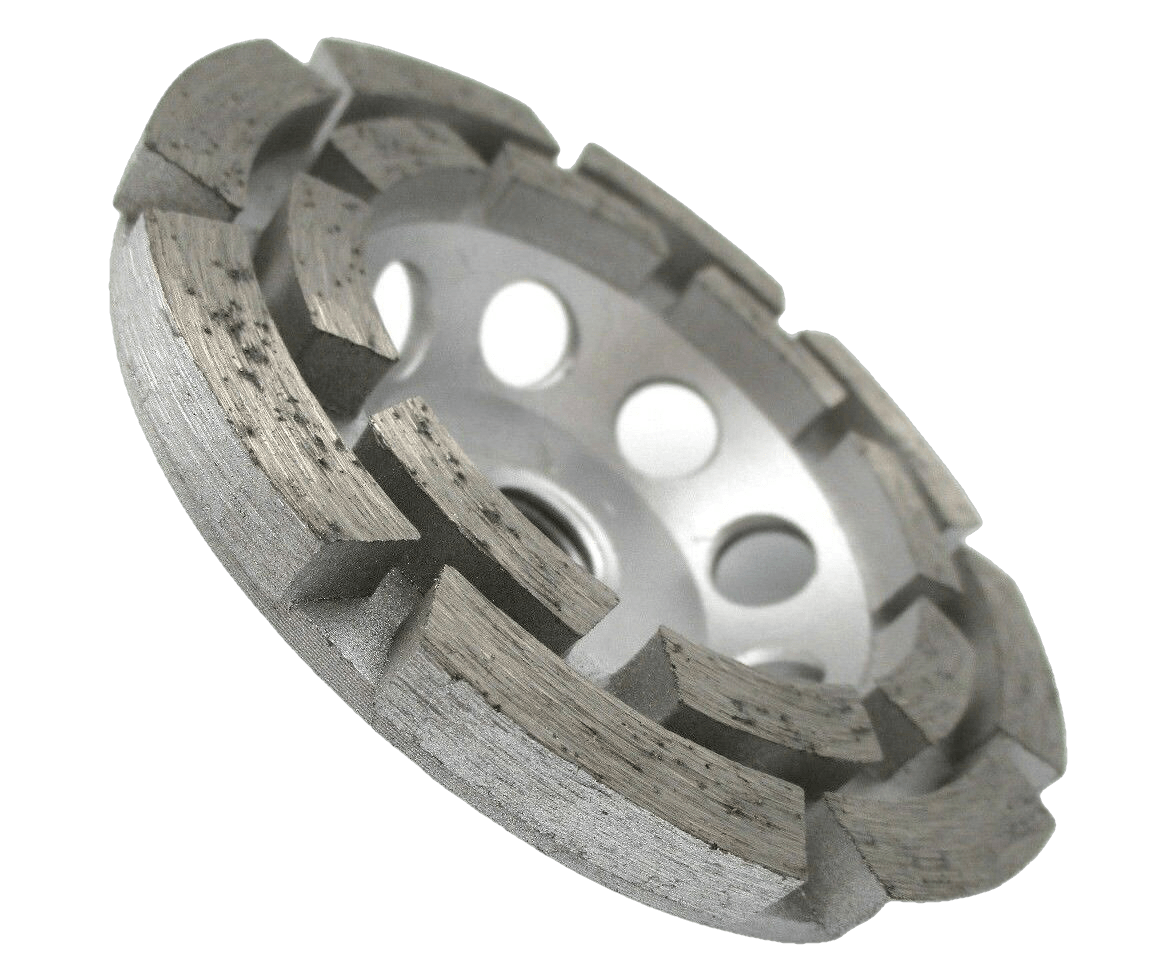 4-1/2" X 5/8-11 DOUBLE ROW THREADED CUP WHEEL - Diamond Blade Supply