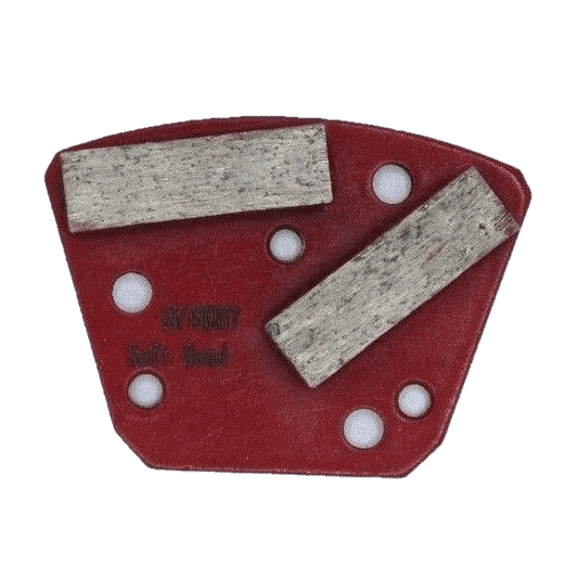 16 G DOUBLE SQUARE 3 HOLE (SOFT) GRINDING TRAPEZOID/METAL BOND - Diamond Blade Supply