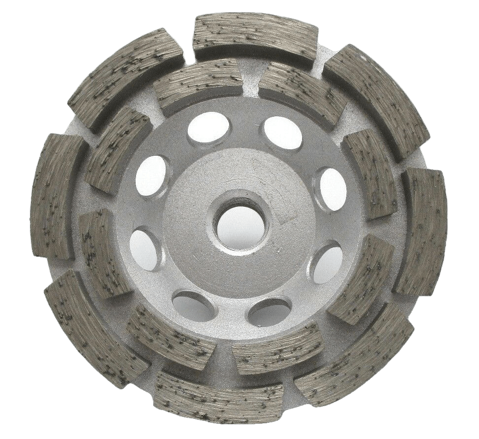 4-1/2" X 5/8-11 DOUBLE ROW THREADED CUP WHEEL - Diamond Blade Supply