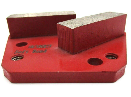 16 G DOUBLE SQUARE 3 HOLE (SOFT) GRINDING PLATE - Diamond Blade Supply