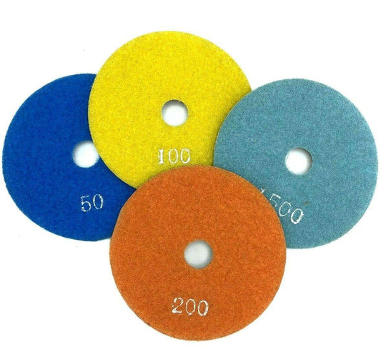 4" X 50 GRIT DRY GRANITE MARBLE POLISHING PAD - Diamond Blade Supply