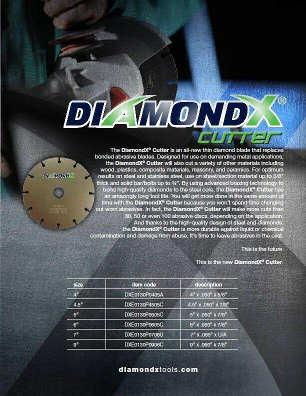 2" Inch Metal Cutting Diamond X Blade Cut-Off Wheel - Type 1 for Angle Grinders - Diamond Blade Supply