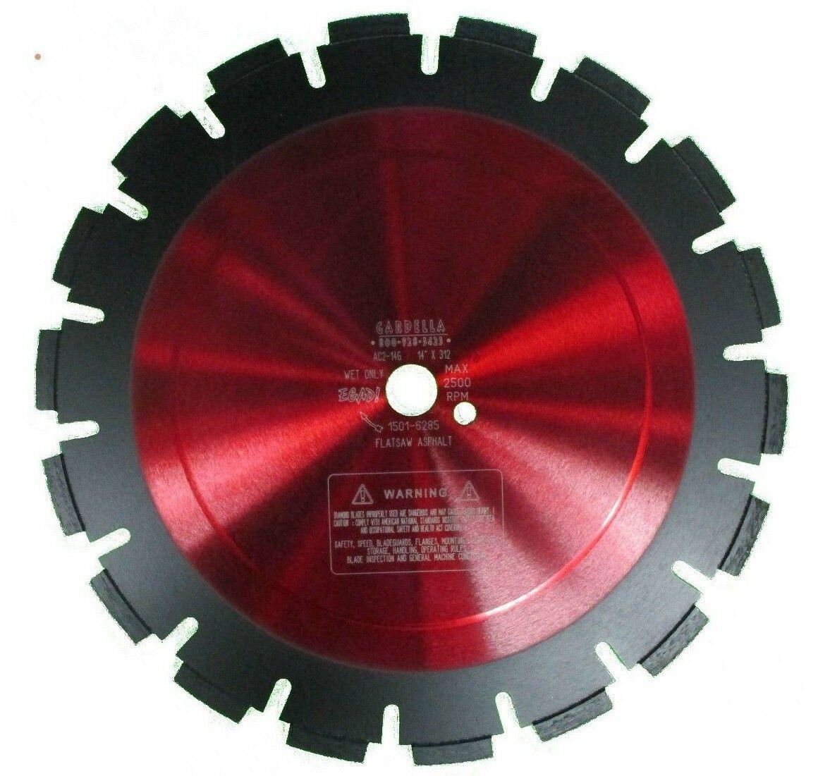 14" x .312" (5/16") x 1" FLAT LOOP Asphalt Diamond Flatsaw Blade - Diamond Blade Supply