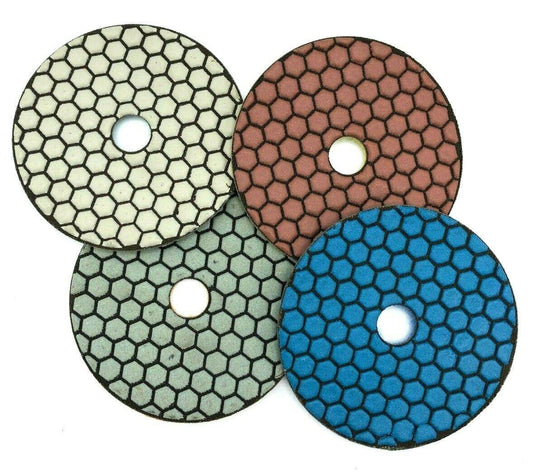 4" X 100 GRIT DRY GRANITE MARBLE POLISHING PAD - Diamond Blade Supply