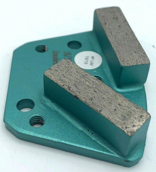 16/18 GRIT DOUBLE SQUARE STANDARD BOND FOR MED C/C FLOOR GRINDING SHOE/TRAPEZOID - Diamond Blade Supply