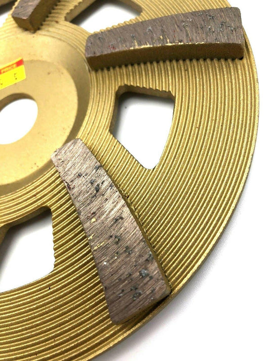 7" X 7/8-5/8 6 SEG 18 GRIT SOFT BOND TORNADO DIAMOND CUP WHEEL - Diamond Blade Supply