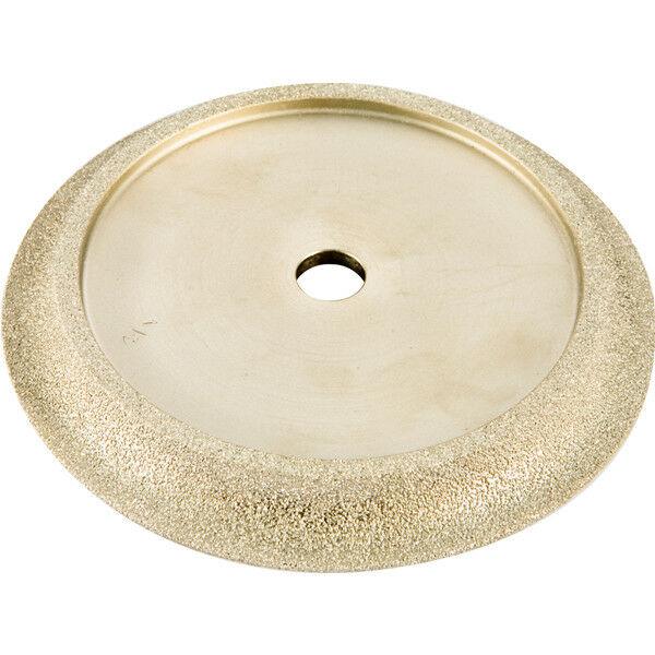 6" x Vacuum-Brazed Diamond Tile Profile Wheel SHAPE B X 3/8" Radius 50g - Diamond Blade Supply