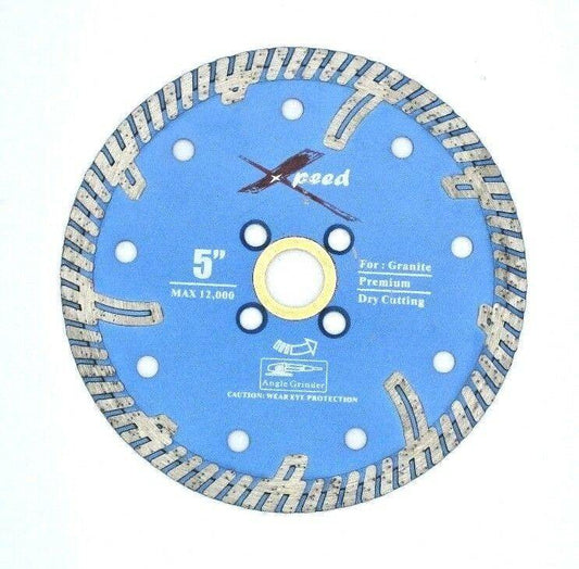 $139 10-PAK 5" X .095" Granite/Stone Xpeed Turbo Blades - Diamond Blade Supply