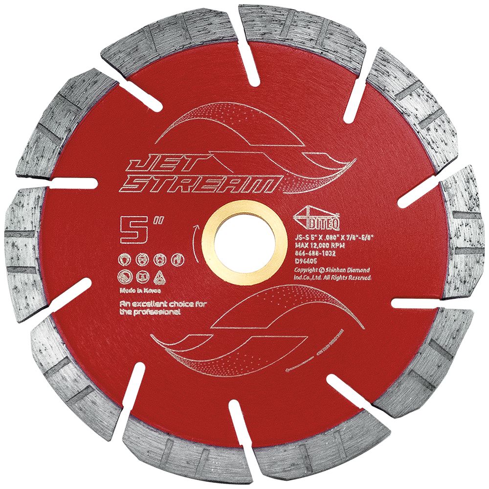 Diteq Js-S Jet Stream 4" - 14" Diamond Blades Concrete/Masonry