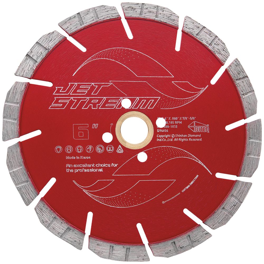 Diteq Js-S Jet Stream 4" - 14" Diamond Blades Concrete/Masonry