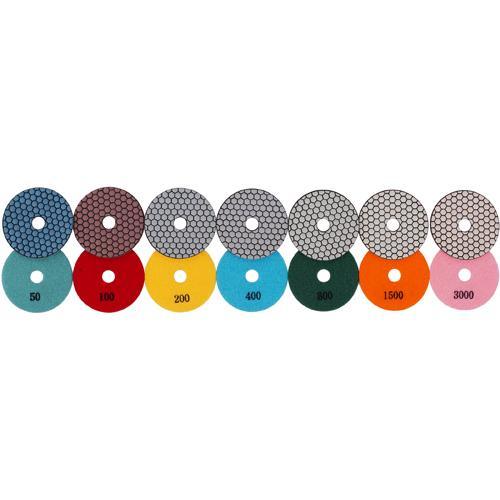 Dry 5" Polishing Pads (50-3000g Supreme) - Diamond Blade Supply