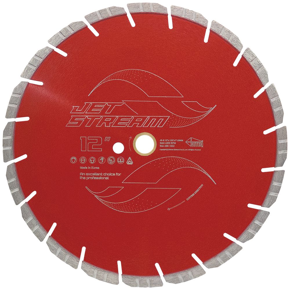 Diteq Js-S Jet Stream 4" - 14" Diamond Blades Concrete/Masonry