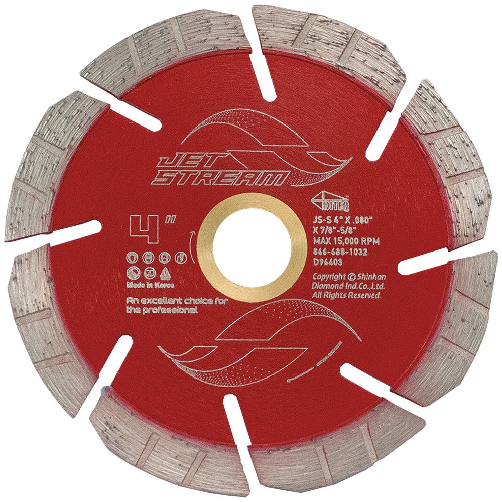 Diteq Js-S Jet Stream 4" - 14" Diamond Blades Concrete/Masonry
