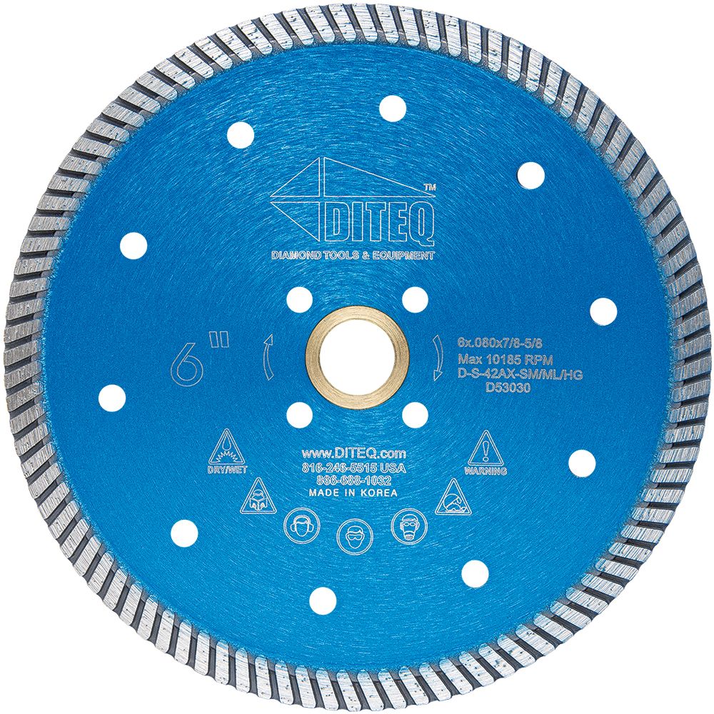 Diteq S-42 Narrow Turbo Flush Cut Blades
