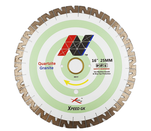 N Silent Bridge Saw Blade- Quartzite and Hard Stone (14"~18") - Diamond Blade Supply