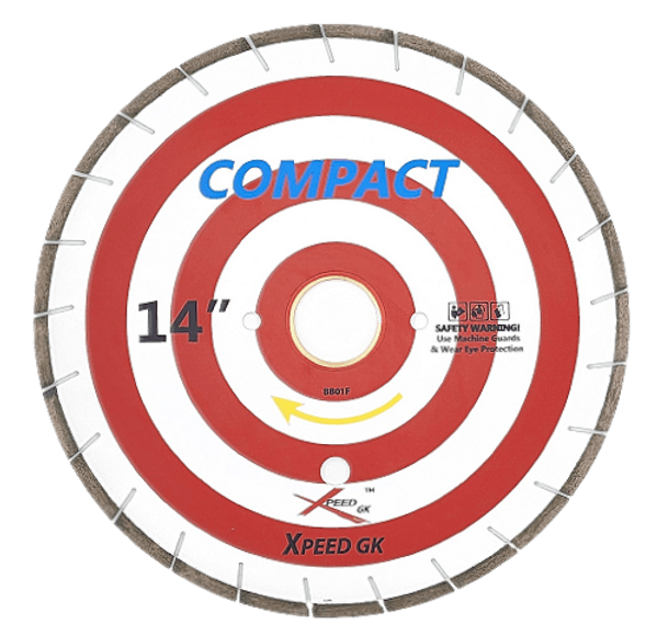 Compact Silent Bridge Saw Blade for Dekton, Lapitec, Neolite (14"~18") - Diamond Blade Supply