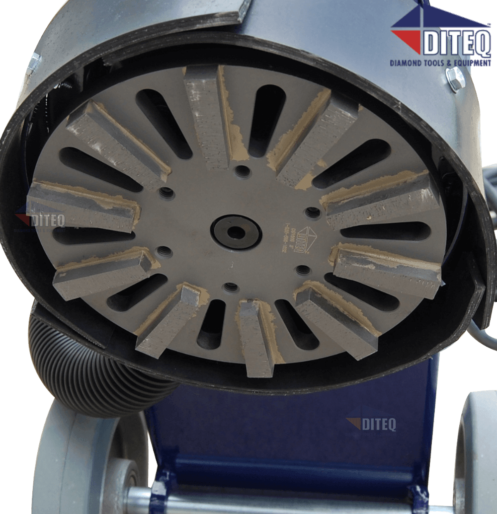 8" DITEQ TG-8 Grinding Head 30/40 Grit Hard Bond - Diamond Blade Supply