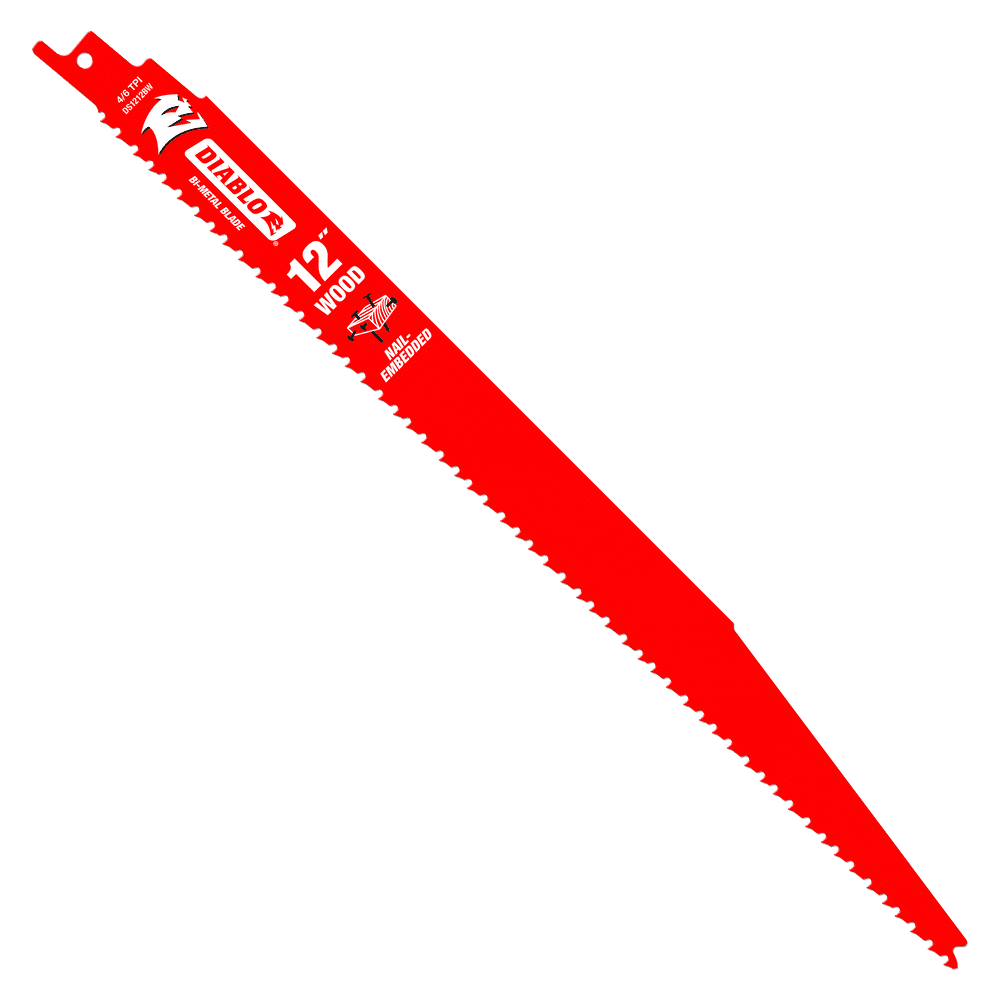 12 in. Bi-Metal Recip Blade for Nail-Embedded Wood (5-Pack)