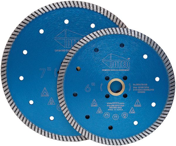 Diteq S-42 Narrow Turbo Flush Cut Blades