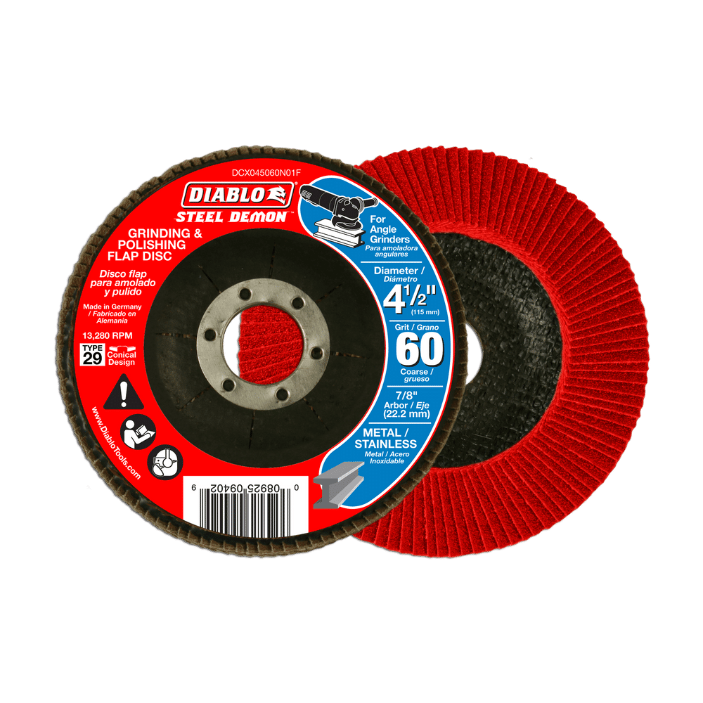 4-1/2 in. Steel Demon Flap Disc 60 Grit - Type 29