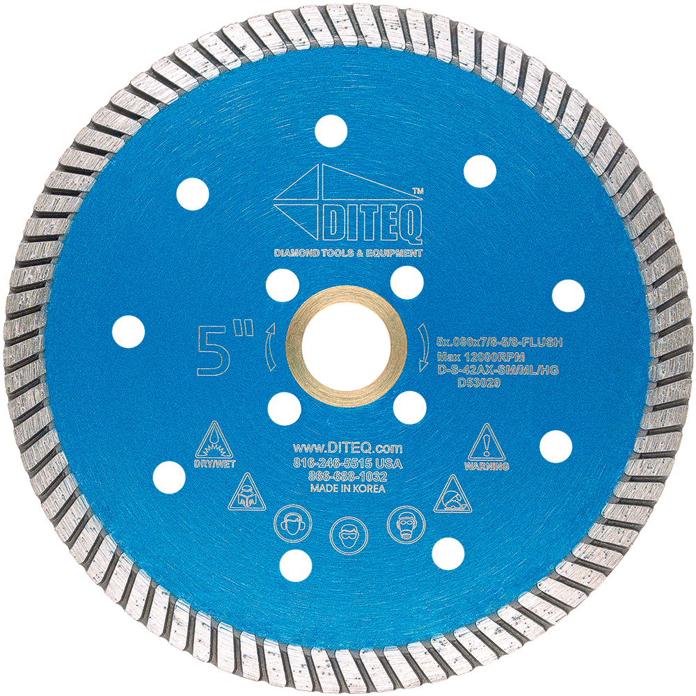 Diteq S-42 Narrow Turbo Flush Cut Blades