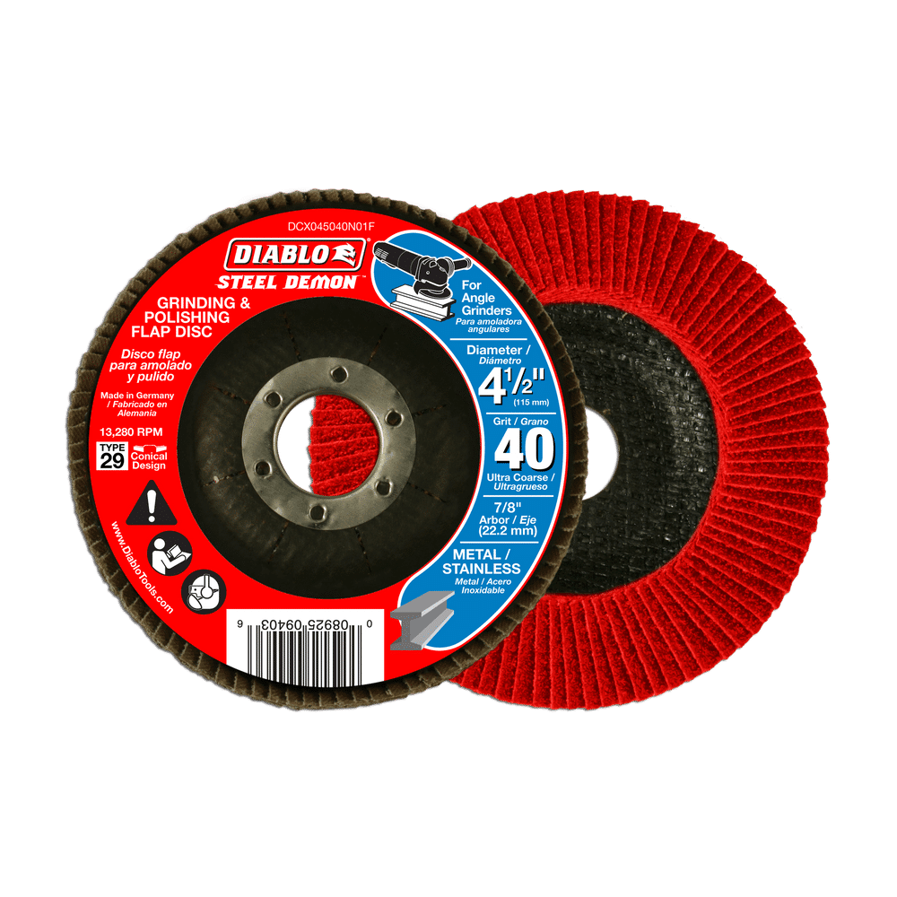 4-1/2 in. Steel Demon Flap Disc 40 Grit - Type 29