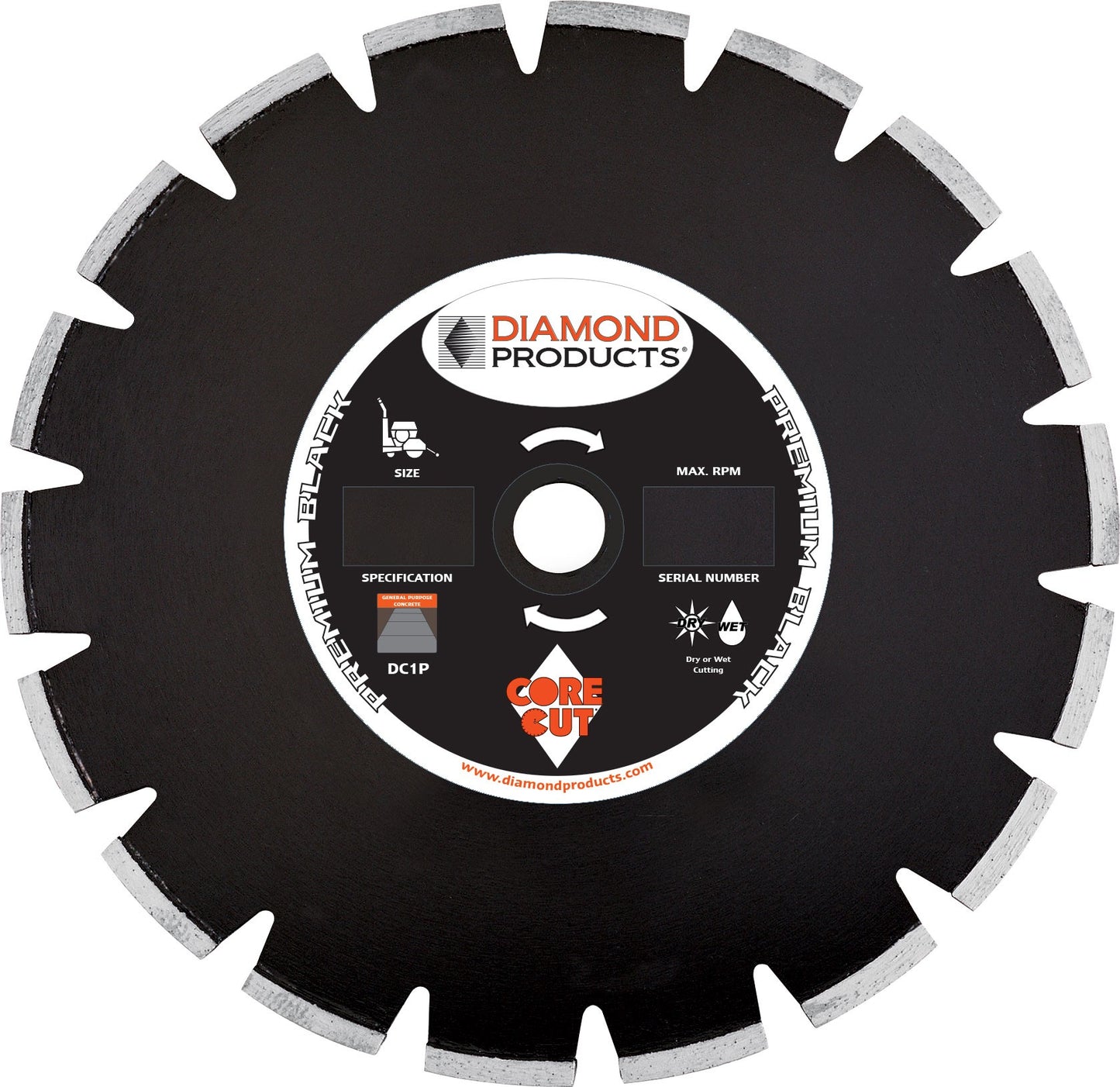 Premium-Black-Segmented-Dry-Walk-Behind-Blades