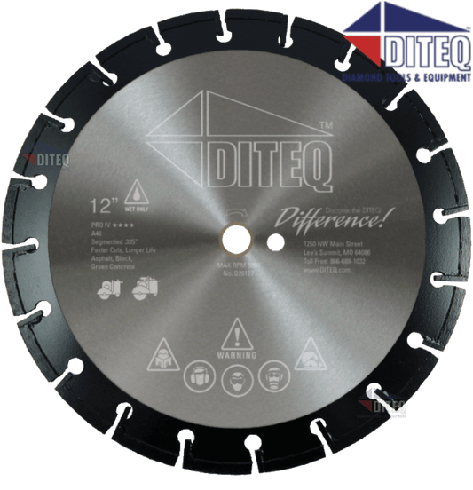 A-46 Asphalt/Green 20" X .125" Pro-Wet - Diamond Blade Supply
