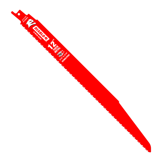 12 in. Bi-Metal Recip Blade for Thick Metal/Demolition (3/16 in. to 9/16 in.) (5-Pack)