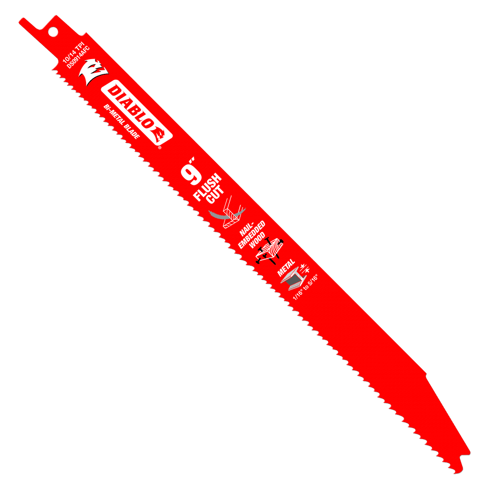 9 in. Flush Cut Recip Blade (5-Pack)