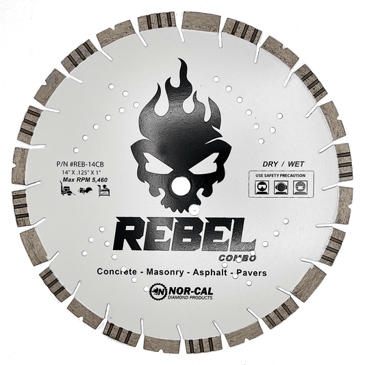 14" Rebel Combo Concrete/Asphalt Diamond Blade #REB-14 - Diamond Blade Supply