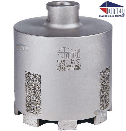 Diteq S-33 Tile & Stone Core Bits With Side Protectors - Diamond Blade Supply