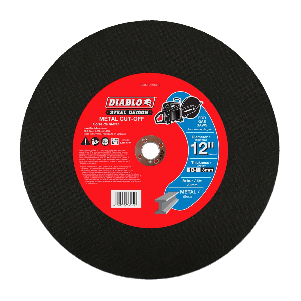 Steel Demon 12 In. Metal High Speed Cut Off Disc 20Mm