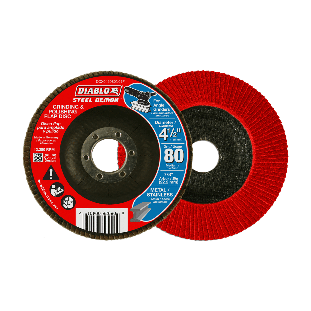 4-1/2 in. Steel Demon Flap Disc 80 Grit - Type 29