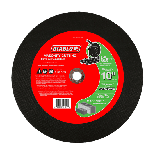 10 in. Masonry Cut Off Disc