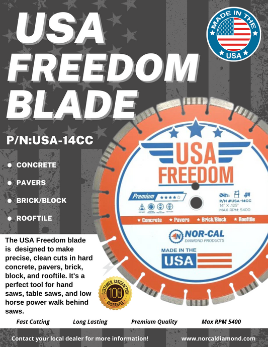 USA Freedom Concrete Cutting Blade
