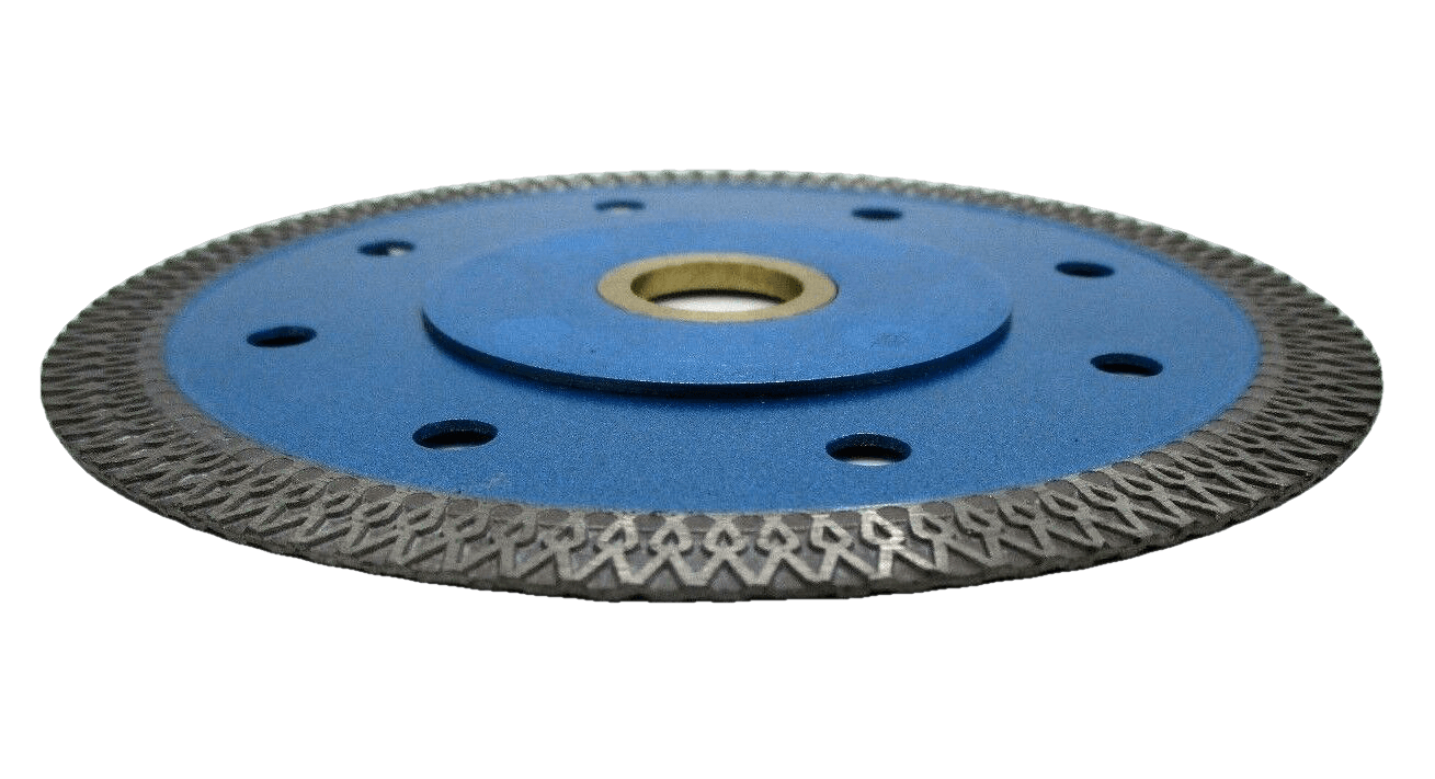 4" THIN TURBO BLADE W/REINFORCED CORE FOR PORCELAIN, DEKTON, GRANITE, STONE - Diamond Blade Supply