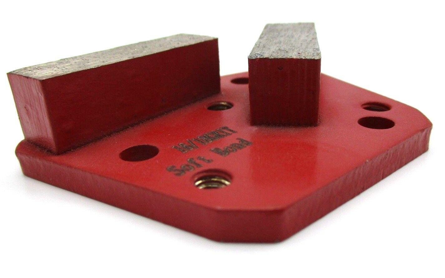 16 G DOUBLE SQUARE 3 HOLE (SOFT) GRINDING PLATE - Diamond Blade Supply