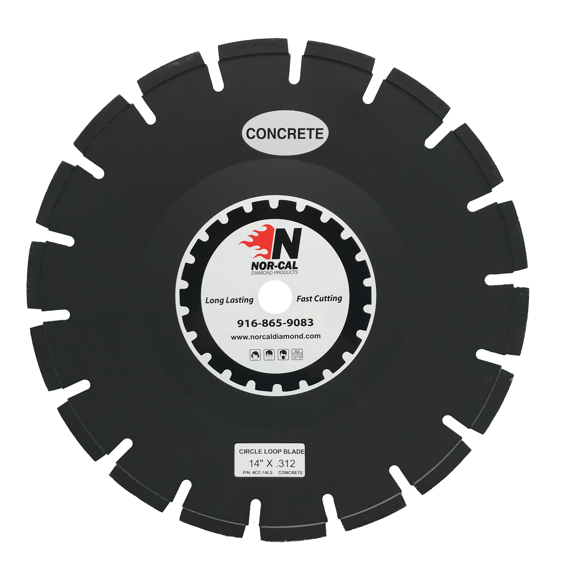 14" x .312" (5/16") Concrete Loop Blade (Circle Type Loops) - Diamond Blade Supply