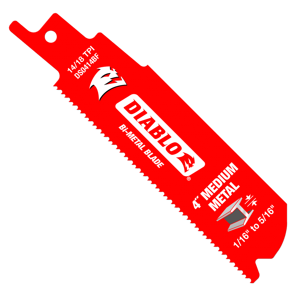 4 in. Bi-Metal Recip Blade for Medium Metal Cutting (3/32 in. to 5/16 in.) (5-Pack)