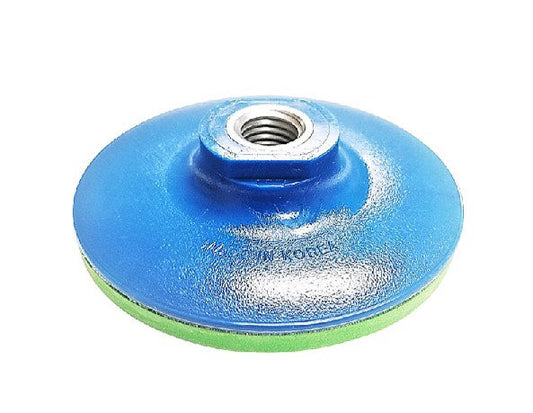 S499PB4HS 4" X 5/8-11T, Blue Hard  with Sponge Back-up Holder