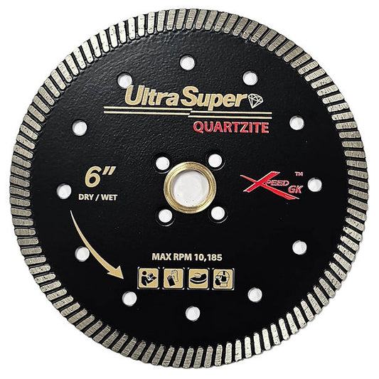 S102US7B 7" x 8mm x 5/8-7/8" arbor Ultra Turbo Quartzite Blade