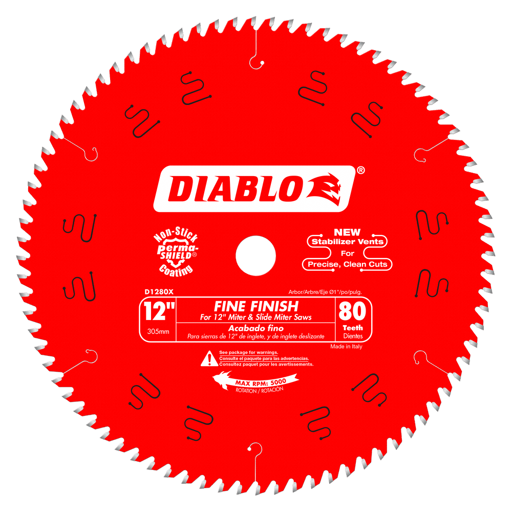12 in. x 80 Tooth Fine Finish Saw Blade