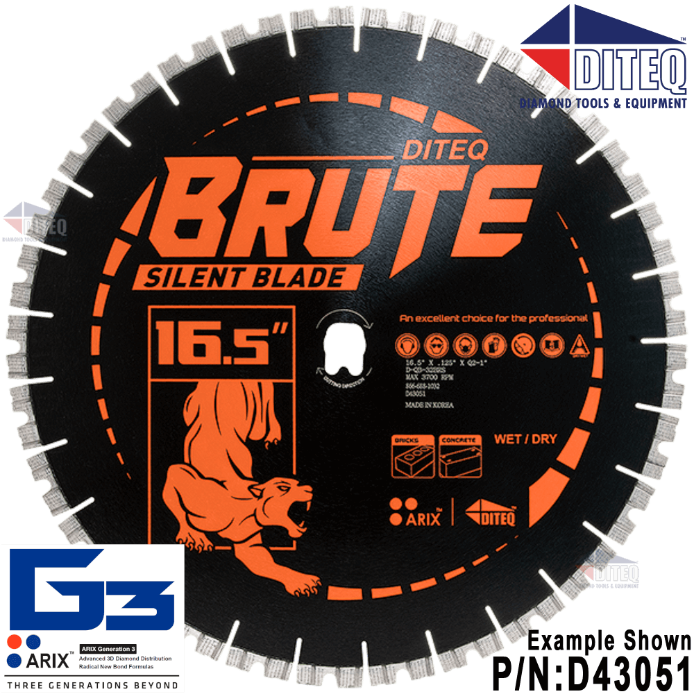 BRUTE 16-1/2" Masonry Blades For IQMS362 - Diamond Blade Supply