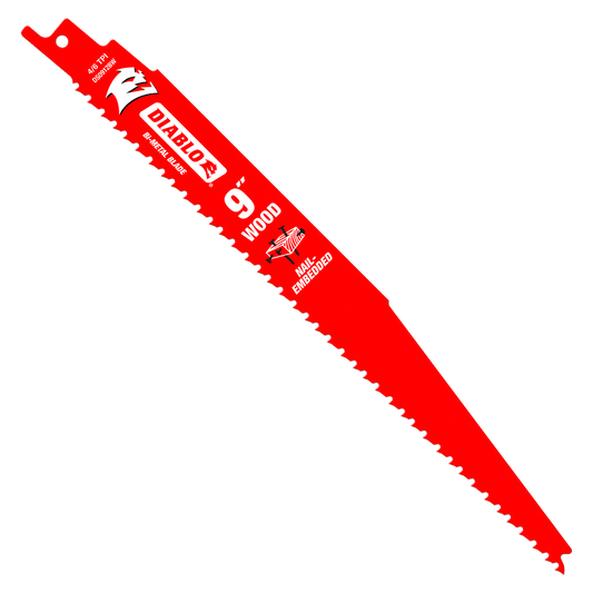 9 in. Bi-Metal Recip Blade for Nail Embedded Wood (5-Pack)