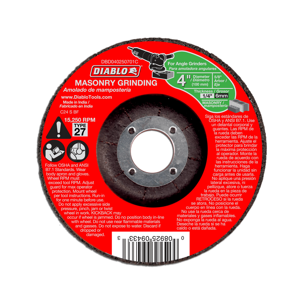 4 in. Masonry Grinding Disc - Type 27