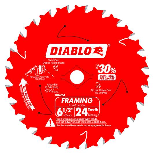 6-1/2 in. 24-Tooth Framing Saw Blade
