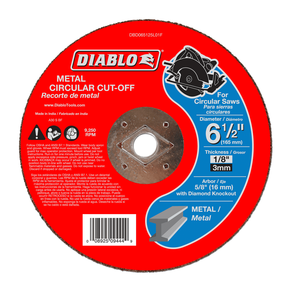 6-1/2 in. Metal Circular Cut Off Disc