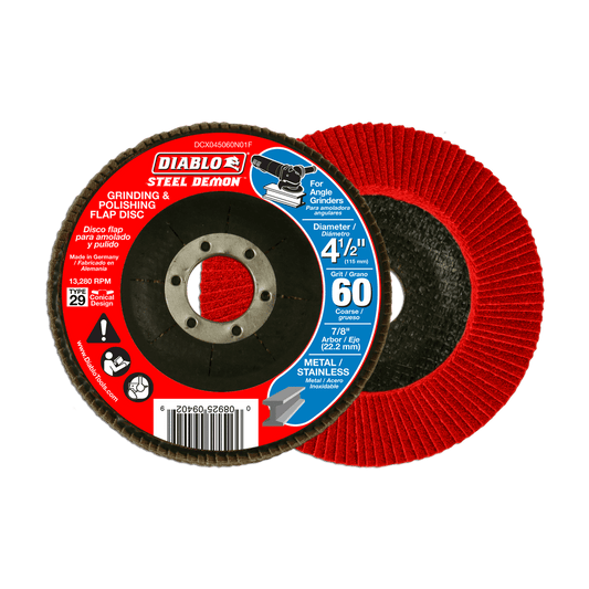 4-1/2 in. Steel Demon Flap Disc 60 Grit - Type 29